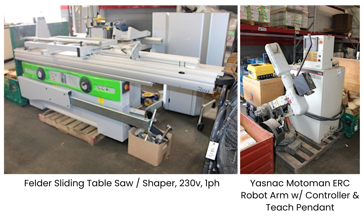 Yasnac Motoman ERC Robot Arm w Controller & Teach Pendant